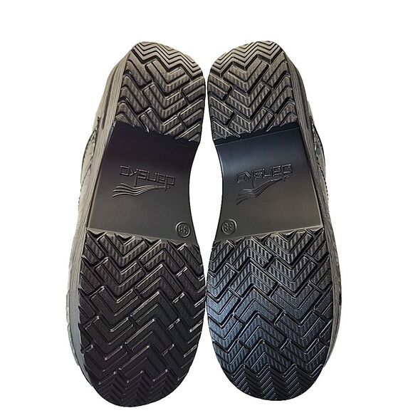 Dansko Professional Clog Patent Leather Criss Cross Multi EU Size 38 US 7.5 8 - Picture 8 of 9